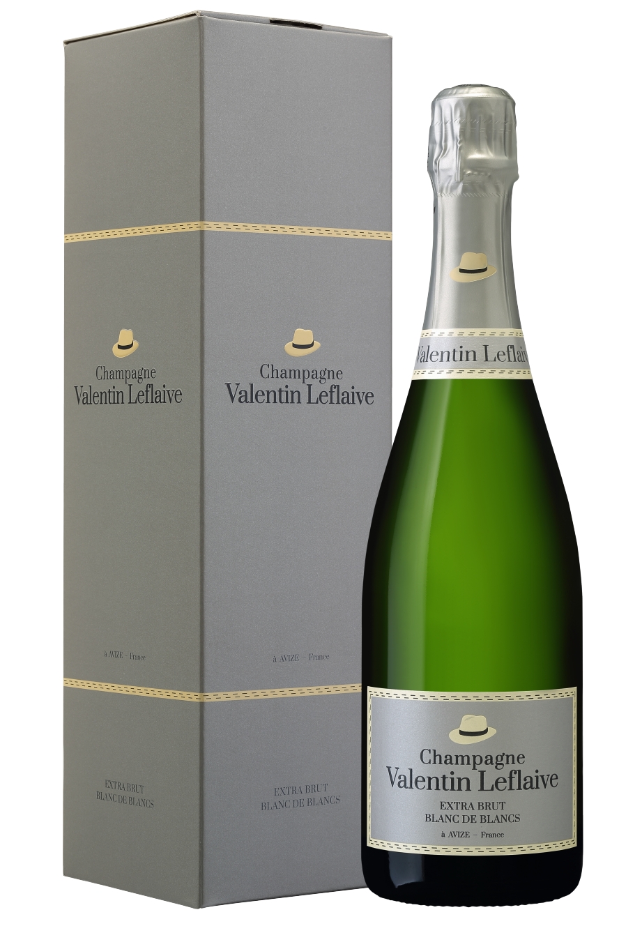 Champagne Valentin Leflaive avize vine win identité visuelle étui