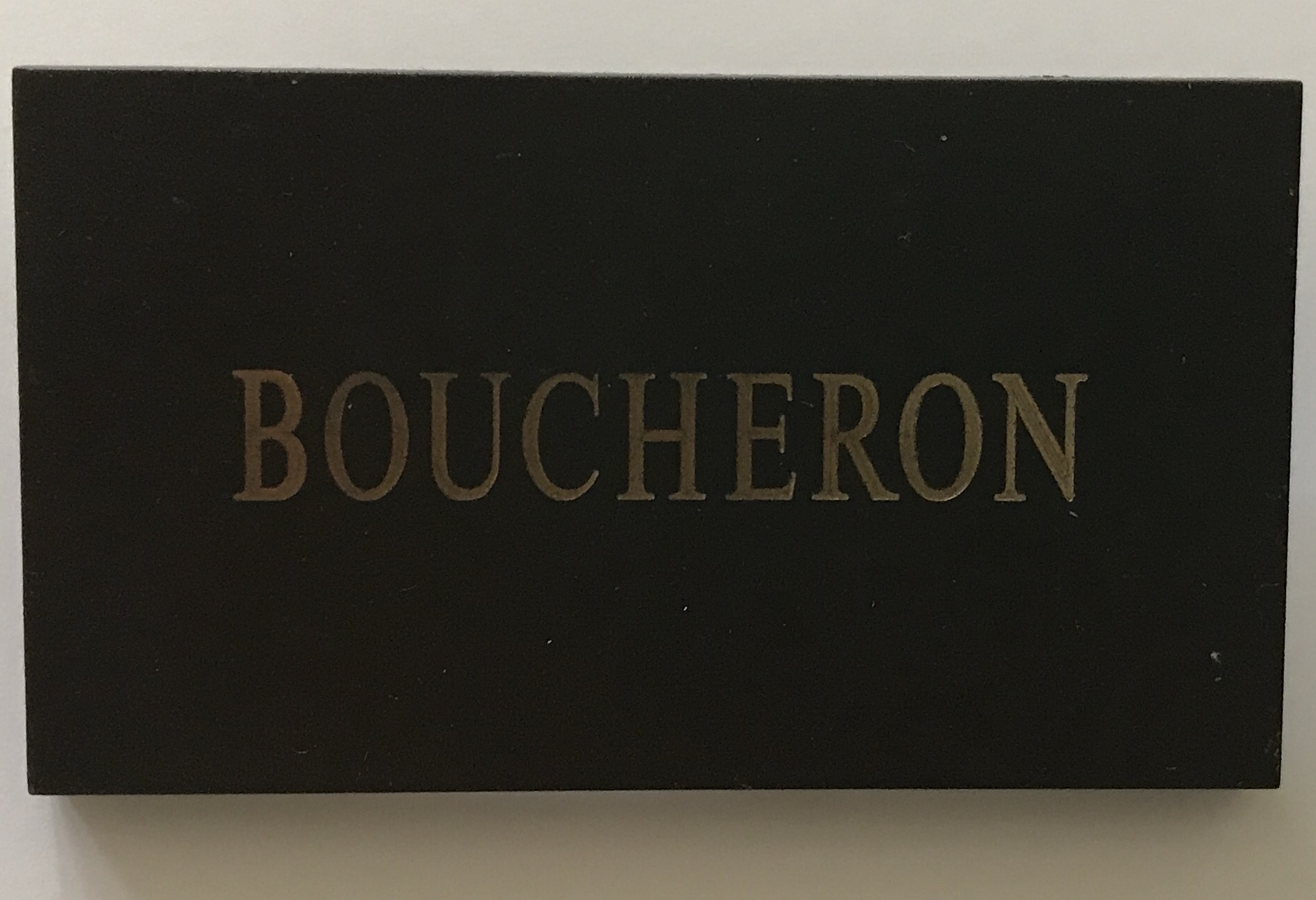 Boucheron luxury jewelry display