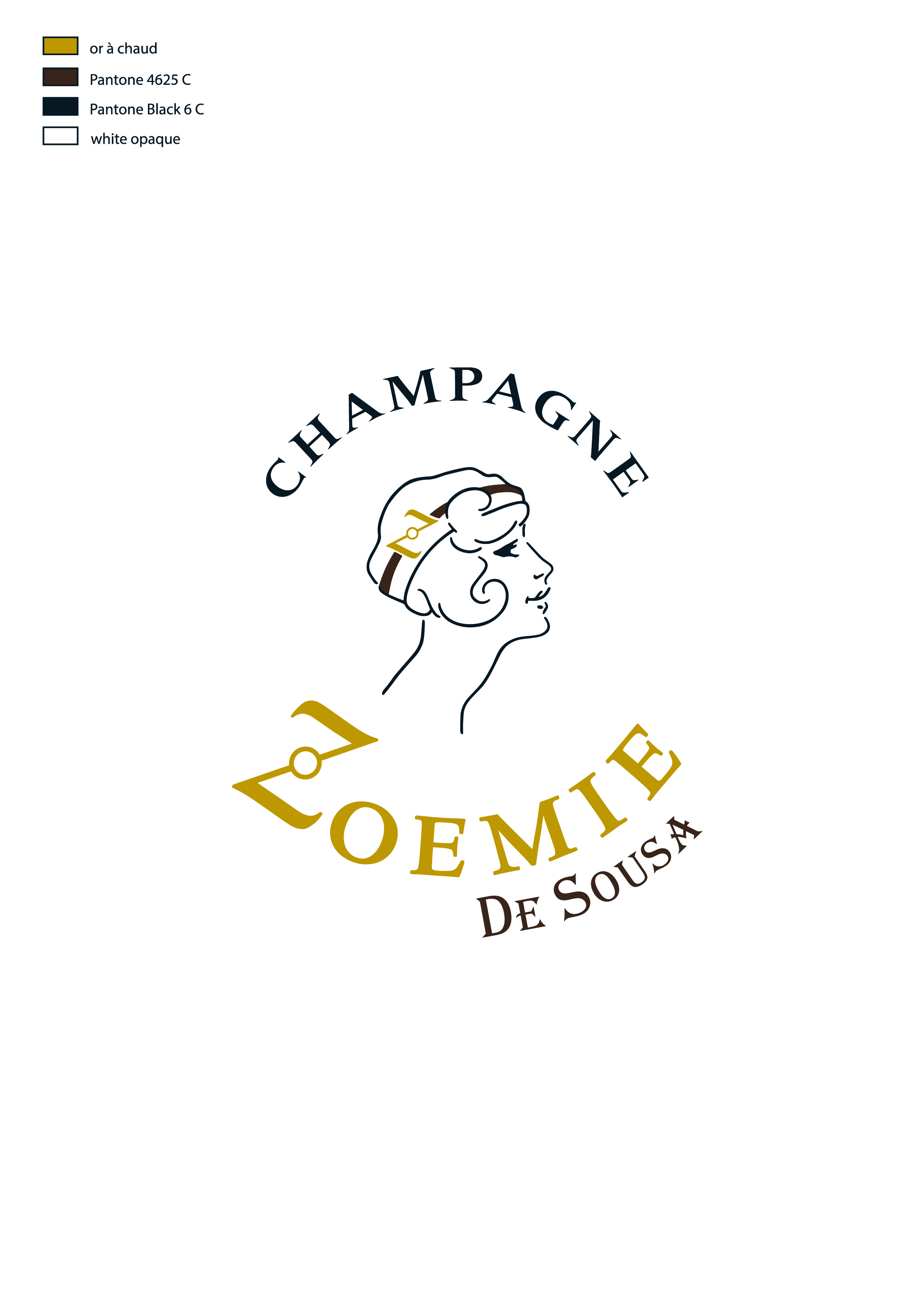 logo design Champagne Valentin Leflaive avize vine vin identité visuelle étui design tasting box